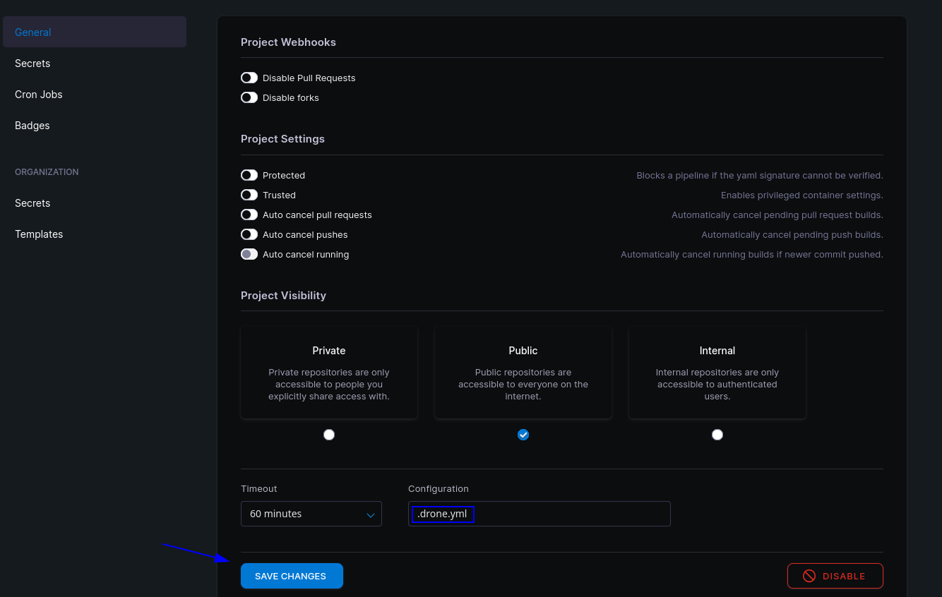 Generación de la clave SSH y creación del secreto ssh_key en Drone