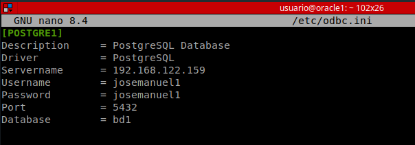 Instalación de los paquetes ODBC en Oracle1