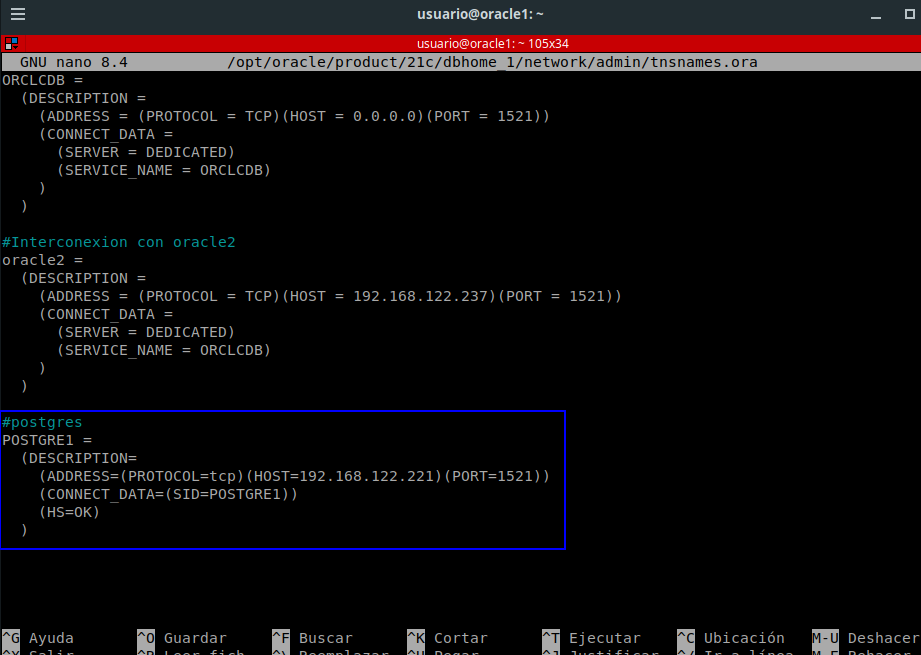 Prueba de conexión ODBC con isql