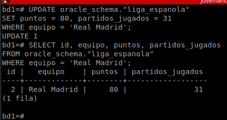Verificación de que sqlplus está accesible