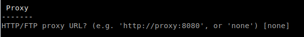 Prompt de proxy HTTP/FTP dejado en blanco